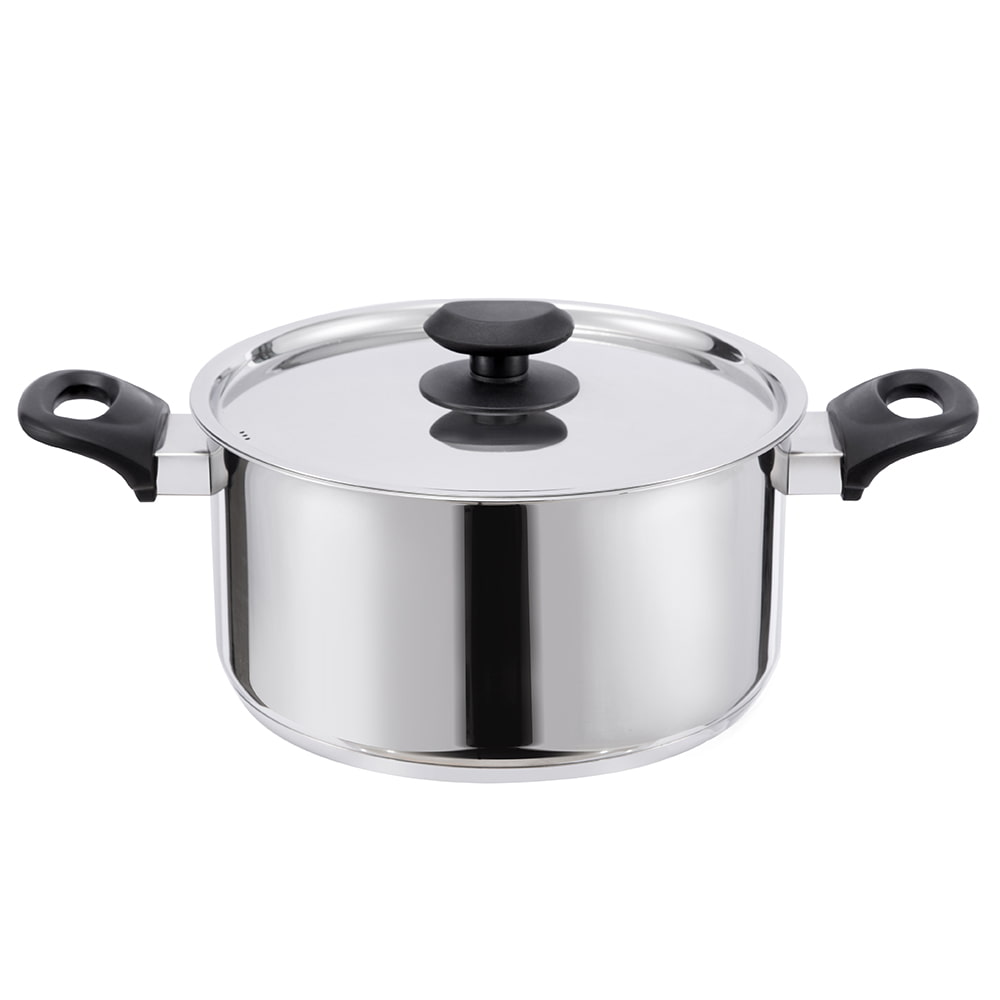 24*18CM oboustranná rukojeť 18/8 S/S víko hrnce JY-2418RS